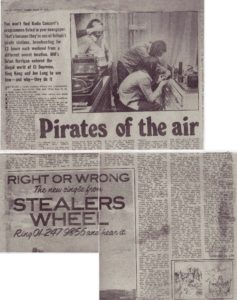 Melody Maker article March 15, 1975 p. 18, p. 22. - Pirate Radio England